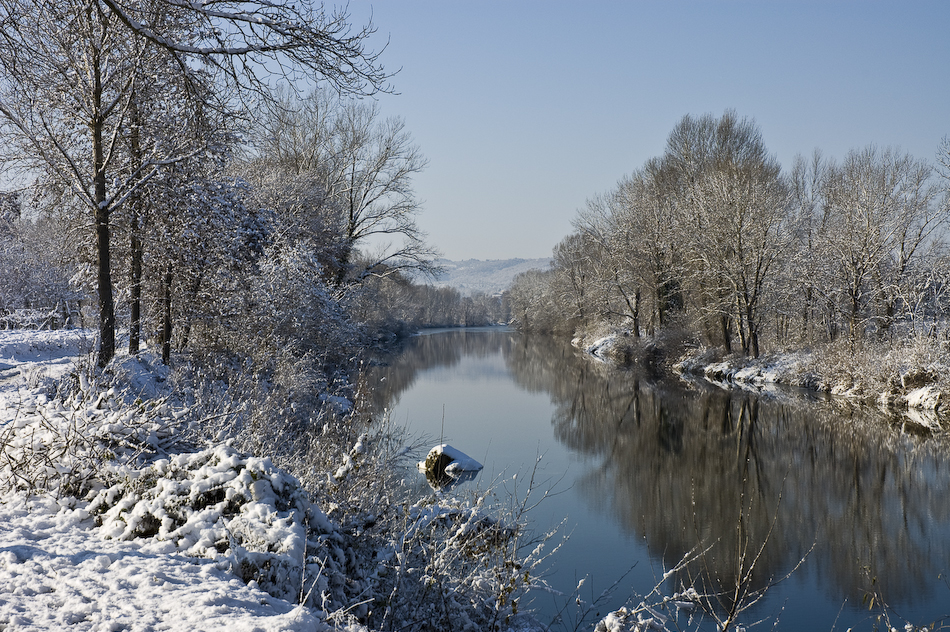La Neve si specchia sull'Arno